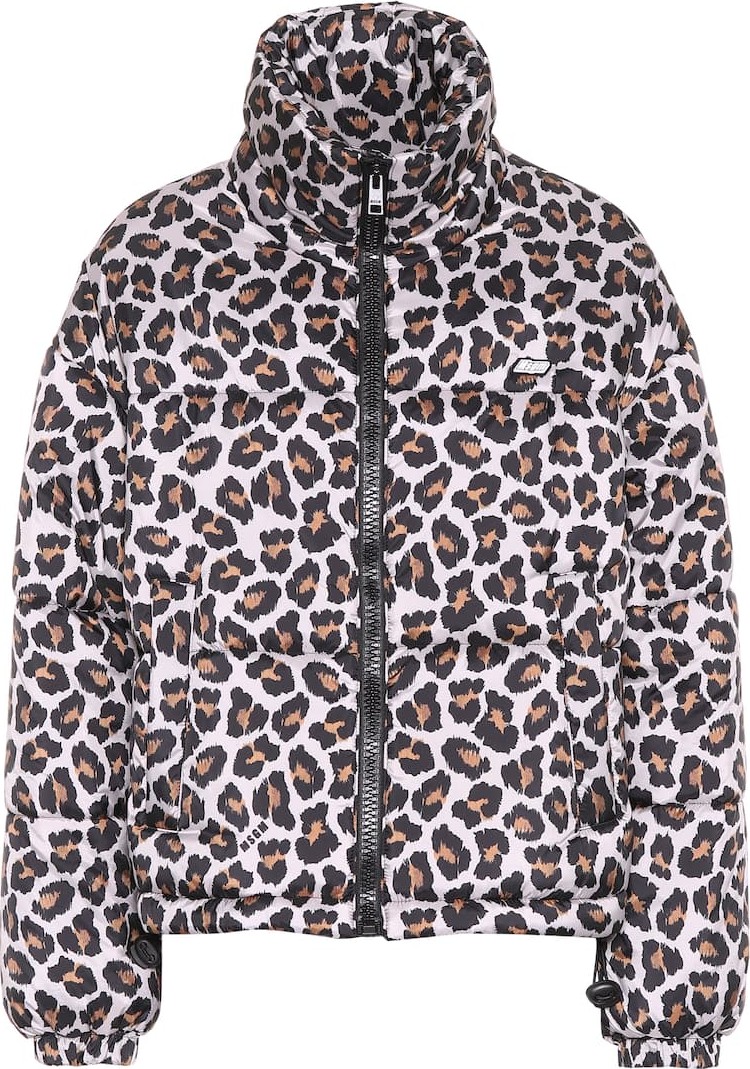 MSGM Leopard-print puffer jacket