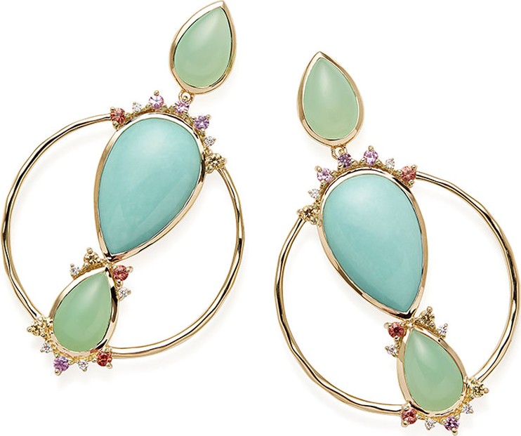IPPOLITA Prisma Front-Facing Hoop Earrings in Portofino