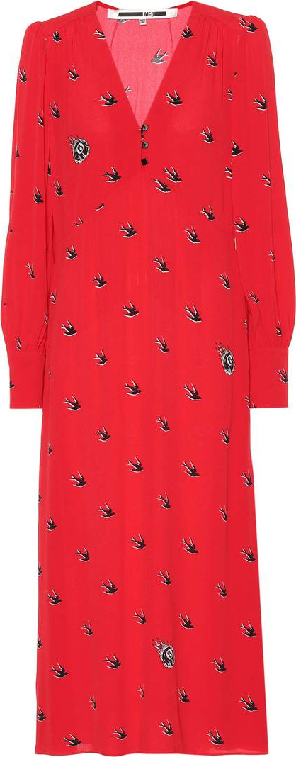 McQ - Alexander McQueen Printed midi dress