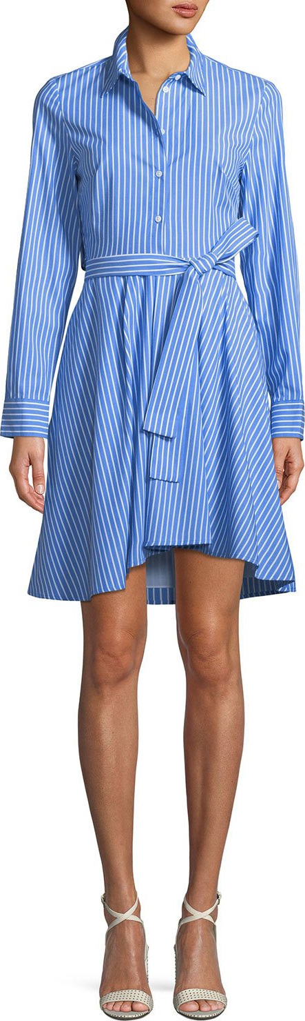 Club Monaco Shapira Striped Long-Sleeve Shirtdress