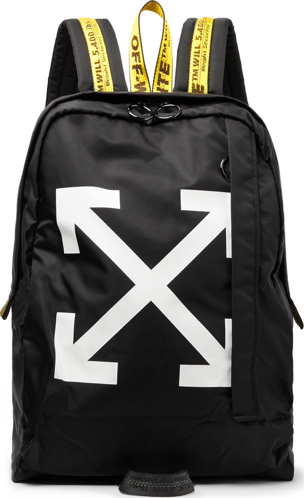 Off White Easy Logo-Print Canvas Backpack