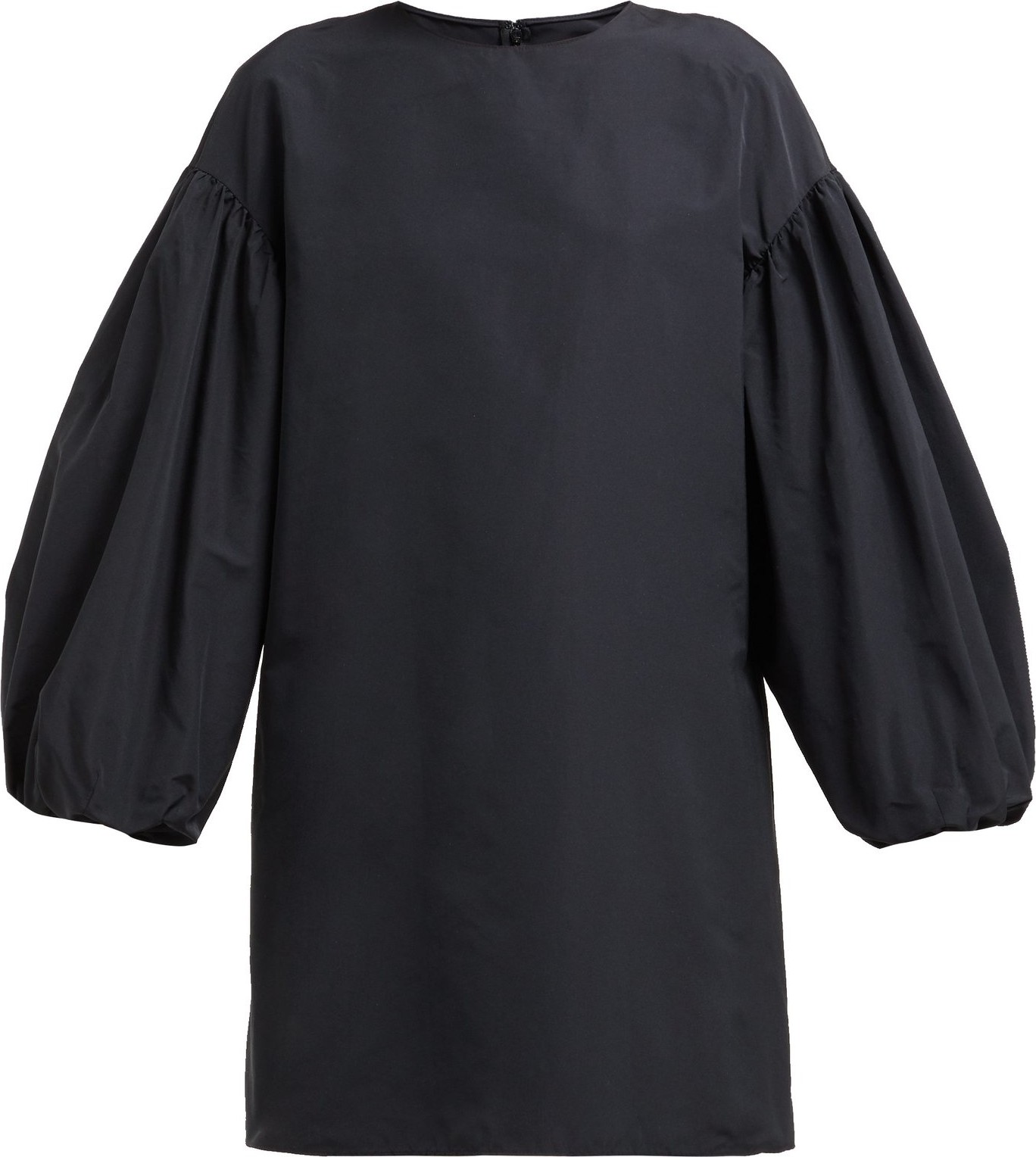 Valentino Balloon-sleeve cotton-blend faille mini dress