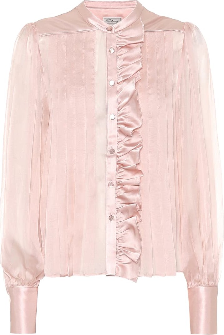 Temperley London Penny silk-chiffon shirt