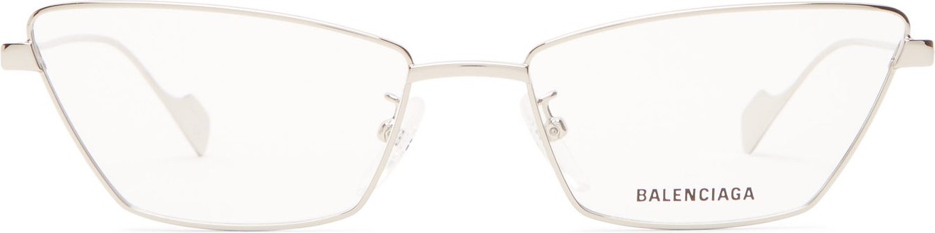 Balenciaga Slim cat-eye metal glasses