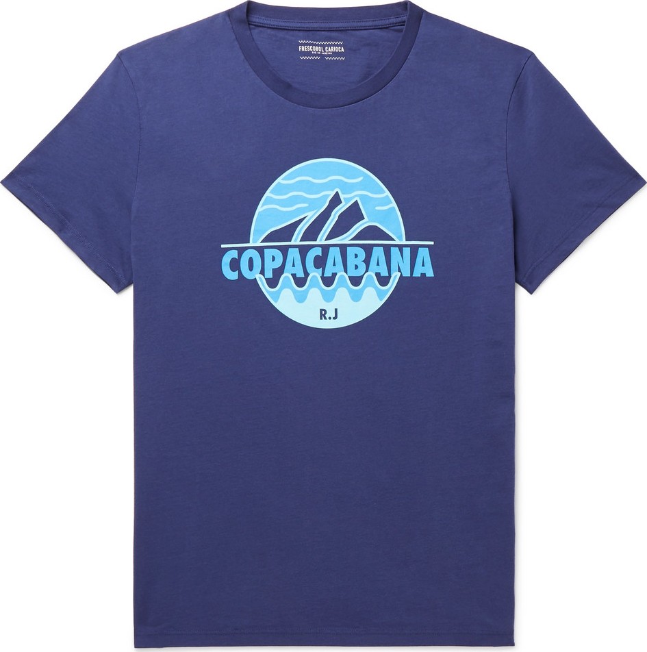 Frescobol Carioca Printed Cotton-Jersey T-Shirt