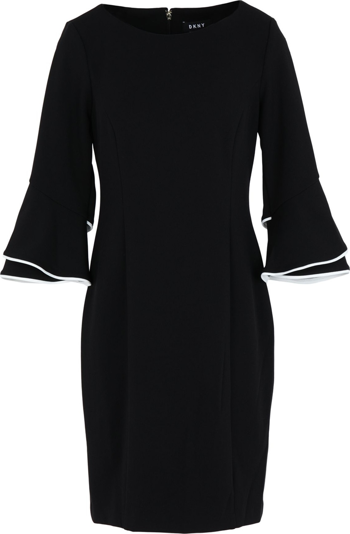 DKNY L/S Sheath With Flare Sleeve Detail
