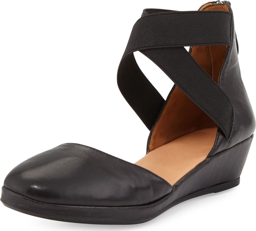 Gentle Souls Noa Leather d'Orsay Wedge