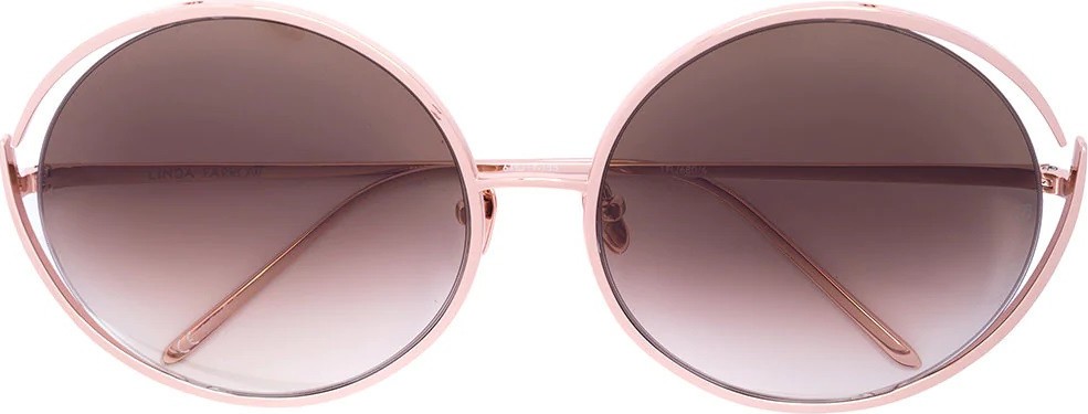 Linda Farrow round sunglasses