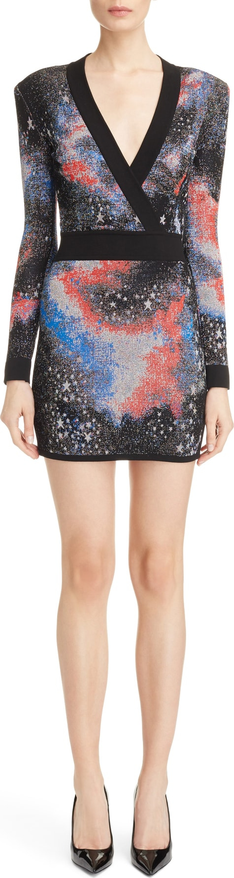 Balmain Constellation Jacquard Minidress