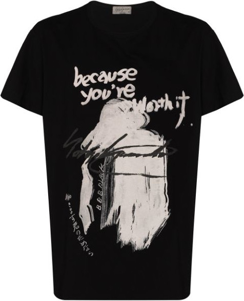 Yohji Yamamoto - Slogan print T-shirt