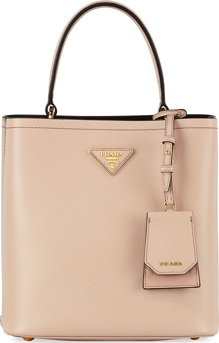 Prada Saffiano Double Bucket Tote Bag
