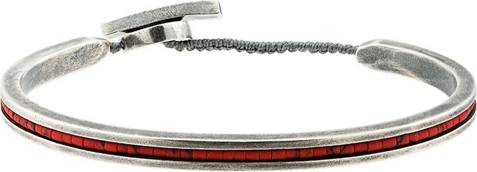 M. Cohen red cuff bracelet