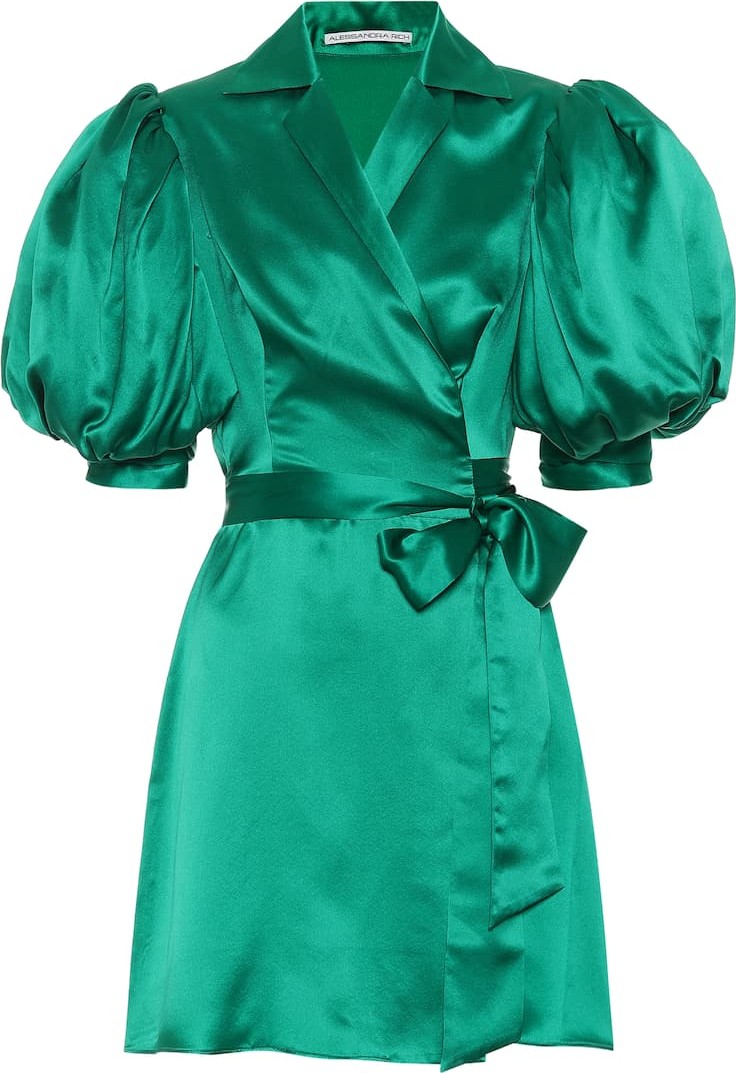 Alessandra Rich Silk satin minidress