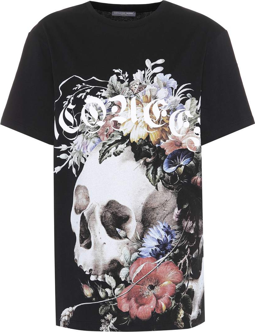 Alexander McQueen Printed cotton T-shirt