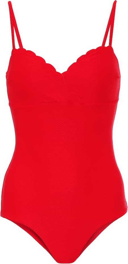 HEIDI KLEIN Pampelonne scalloped swimsuit