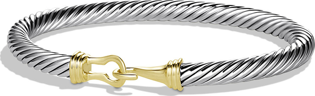David Yurman Cable Buckle Bracelet with Gold