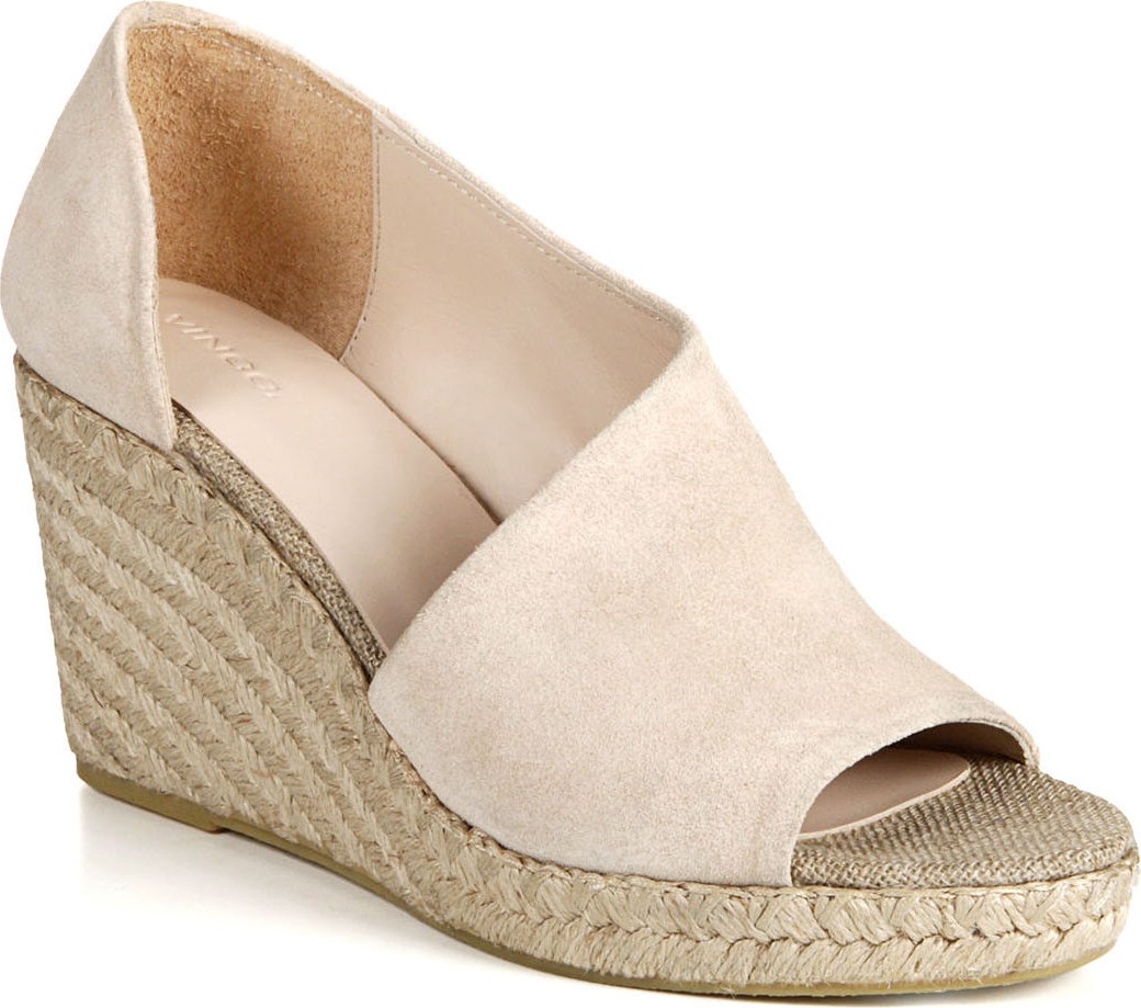 Vince Sonora Suede Asymmetric Sandals