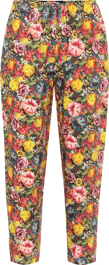 Marni High-rise printed carrot pants