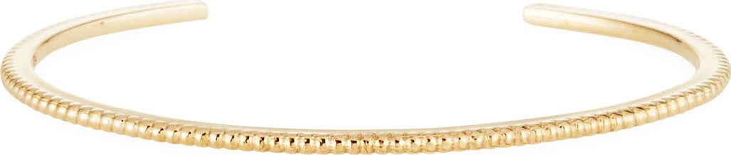 Shinola 14k Gold Coin-Edge Cuff Bracelet