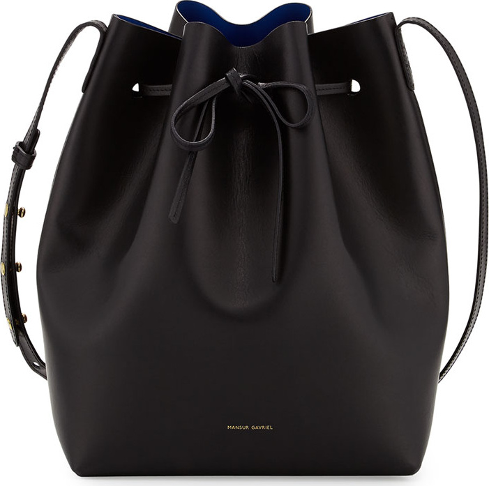 Mansur Gavriel Vegetable-Tanned Leather Mini Bucket Bag