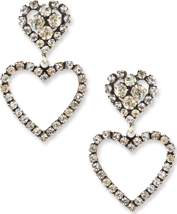 DANNIJO Lola Heart Drop Earrings