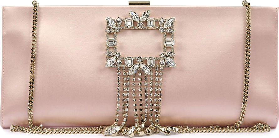 Roger Vivier Trianon Buckle Pendent Clutch Bag