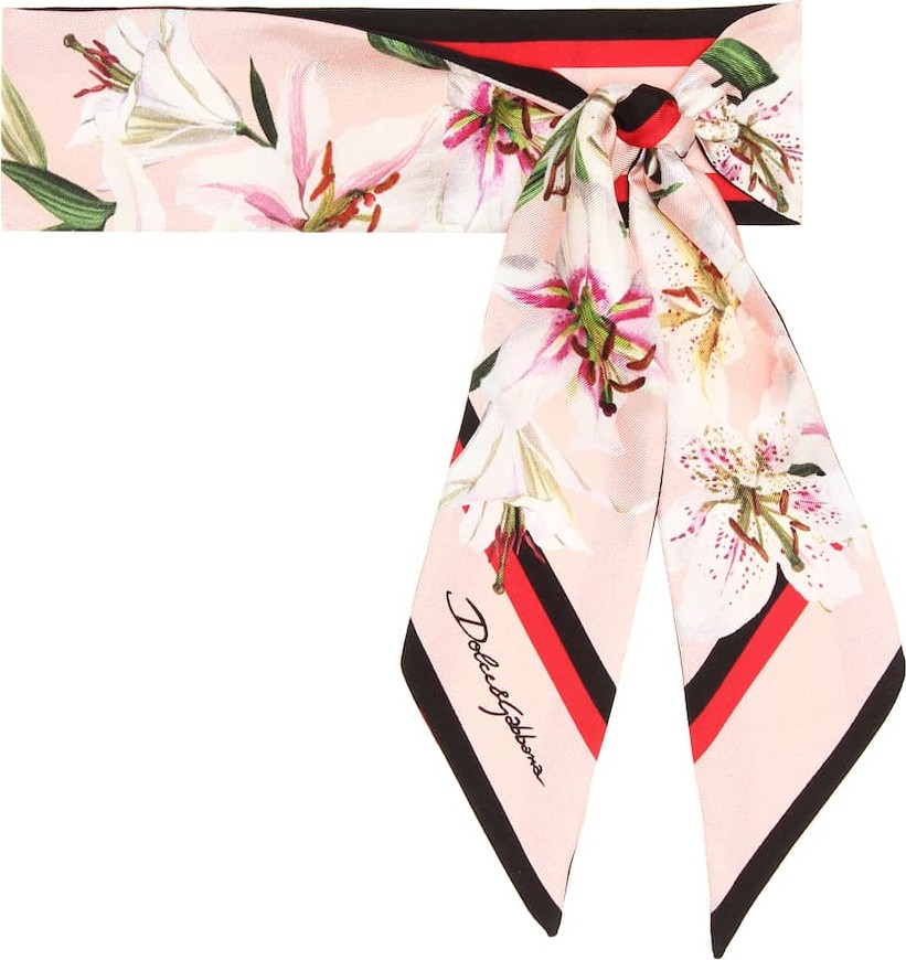 Dolce & Gabbana Floral silk scarf