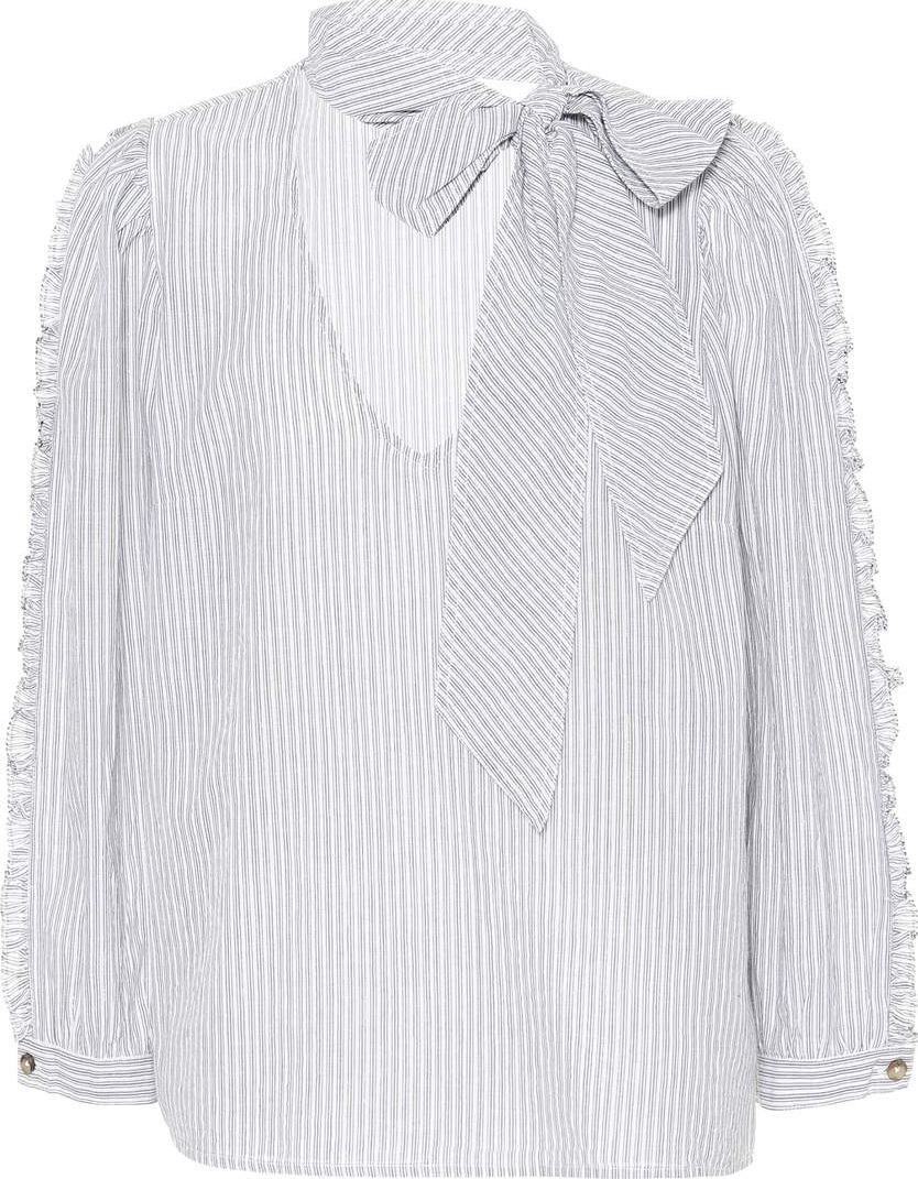 Ulla Johnson Julie striped cotton-blend blouse