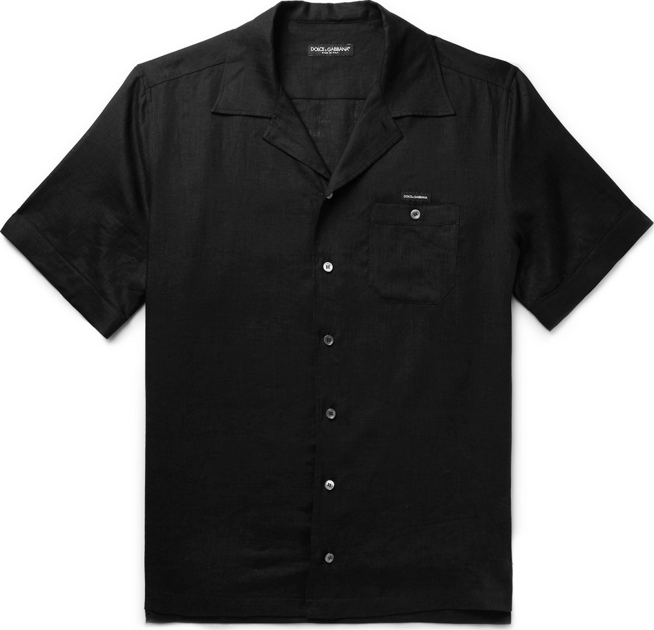 Dolce & Gabbana Camp-Collar Linen Shirt