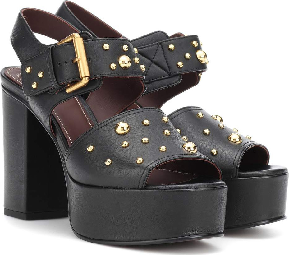 See By Chloé Eva leather plateau sandals
