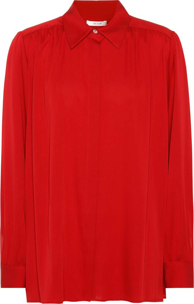 THE ROW Choi stretch silk shirt