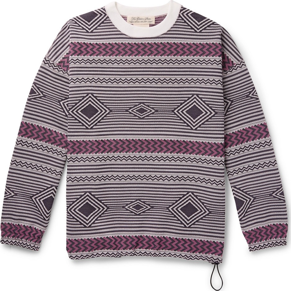 Remi Relief Jacquard-Knit Sweatshirt