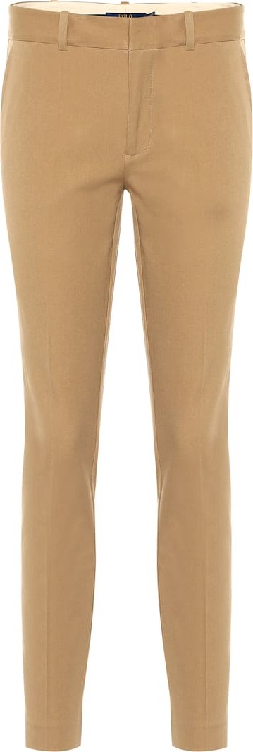 Polo Ralph Lauren Mid-rise skinny cotton blend pants