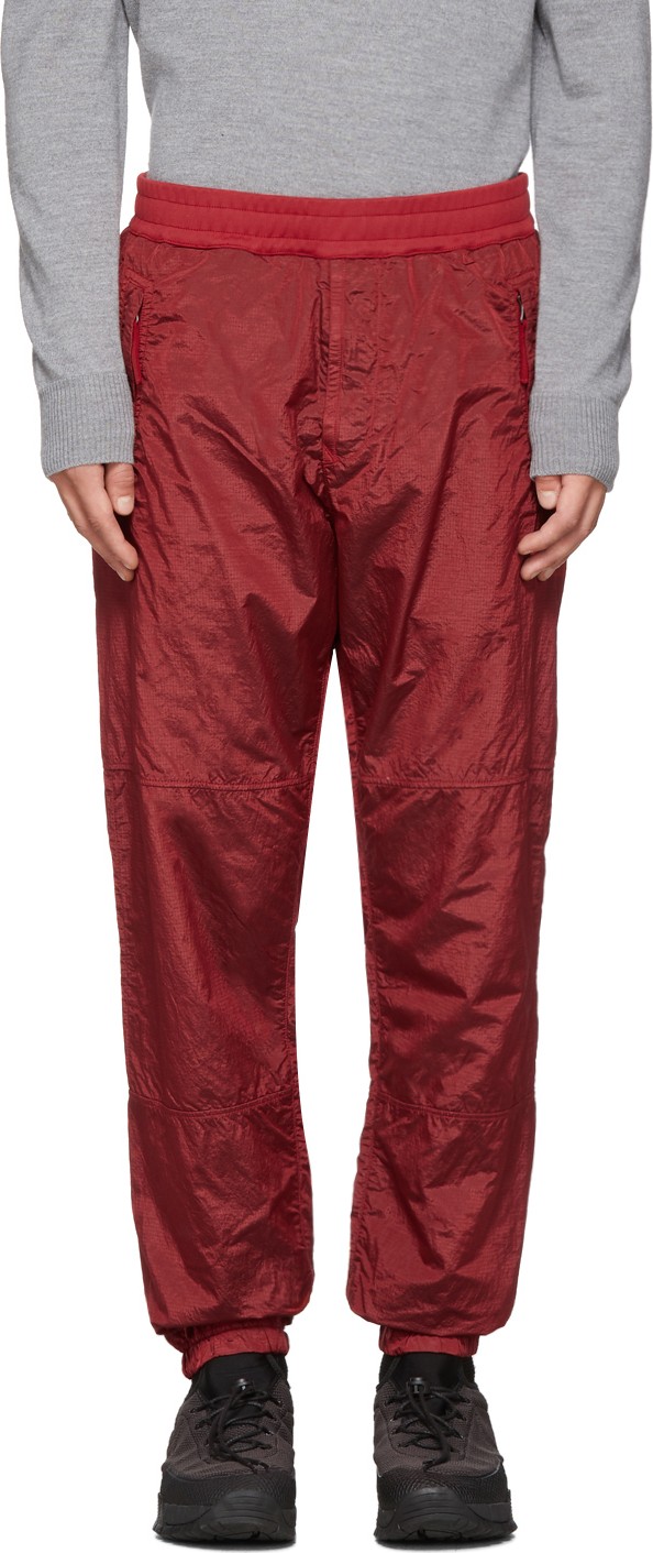 Stone Island SSENSE Exclusive Red Ripstop Track Pants