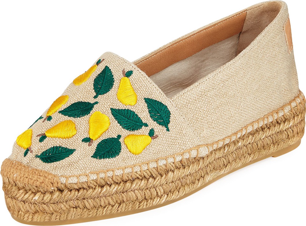 Castaner Kendra Flat Slip-On Espadrilles With Embroidery