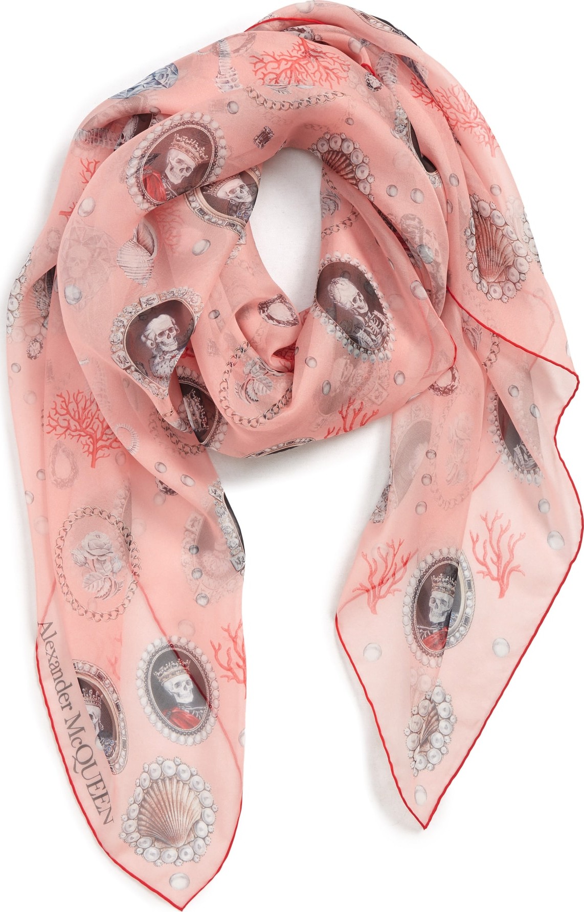 Alexander McQueen Lost at Sea Silk Scarf