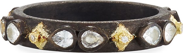 Armenta Old World Midnight Crivelli Stacking Band Ring with Diamonds & Sapphires Armenta Old World Midnight Crivelli Stacking Band Ring with Diamonds & Sapphires