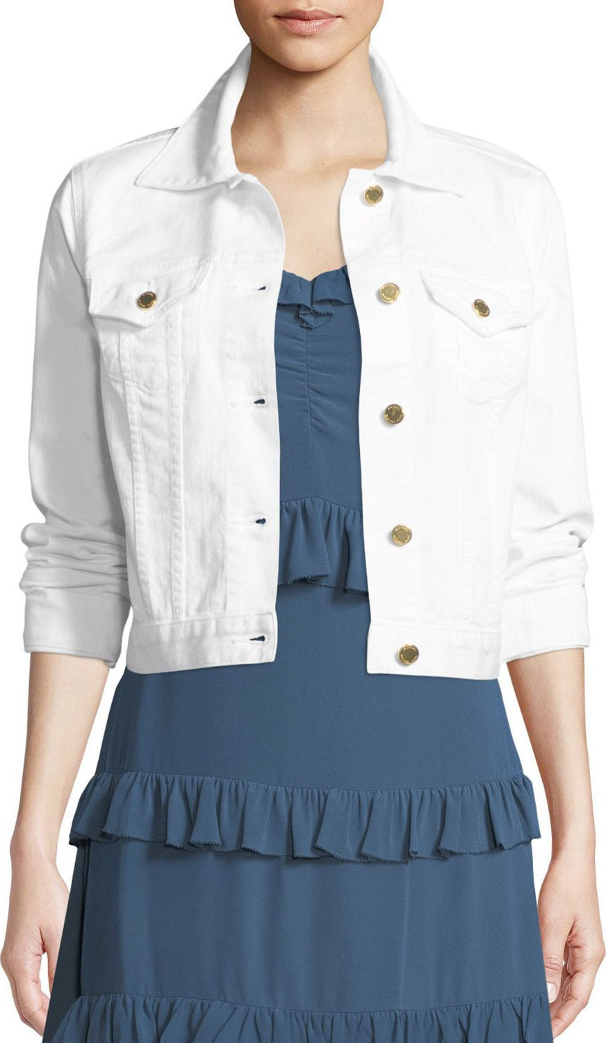 MICHAEL MICHAEL KORS Wide-Sleeve Denim Jacket