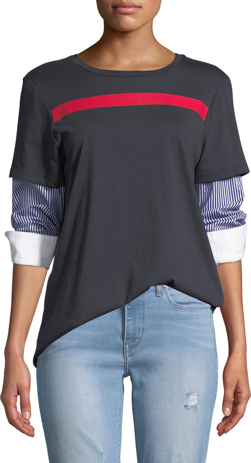 Maggie Marilyn Nothing To Prove Layered Cotton Tee