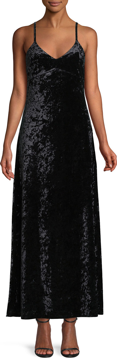MICHAEL MICHAEL KORS Crushed Velvet Slip Maxi Dress MICHAEL MICHAEL KORS Crushed Velvet Slip Maxi Dress