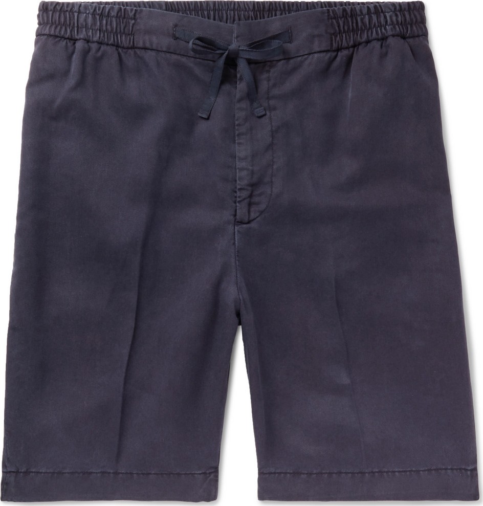 Officine Générale Garment-Dyed Lyocell Drawstring Shorts