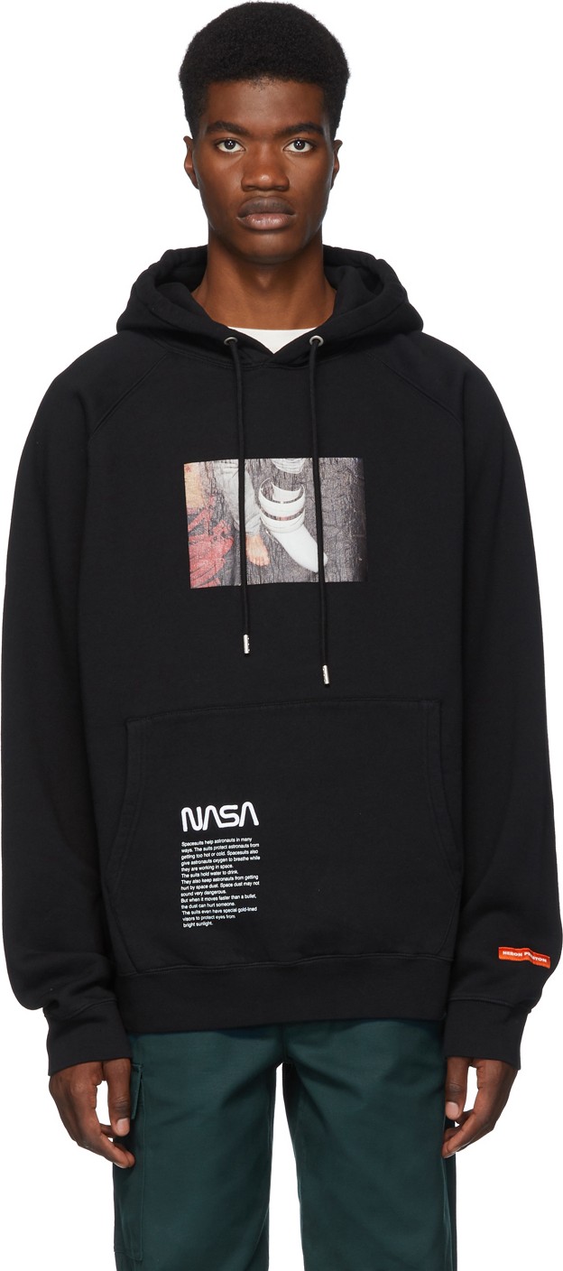 Heron Preston Black Photo Hoodie