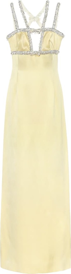 Miu Miu Embellished satin gown