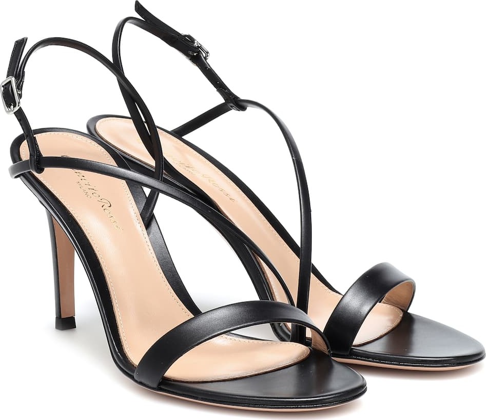 Gianvito Rossi Manhattan 85 leather sandals