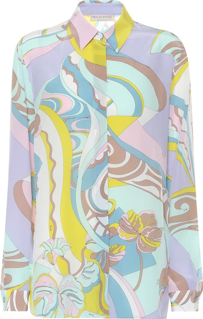 Emilio Pucci Printed silk blouse