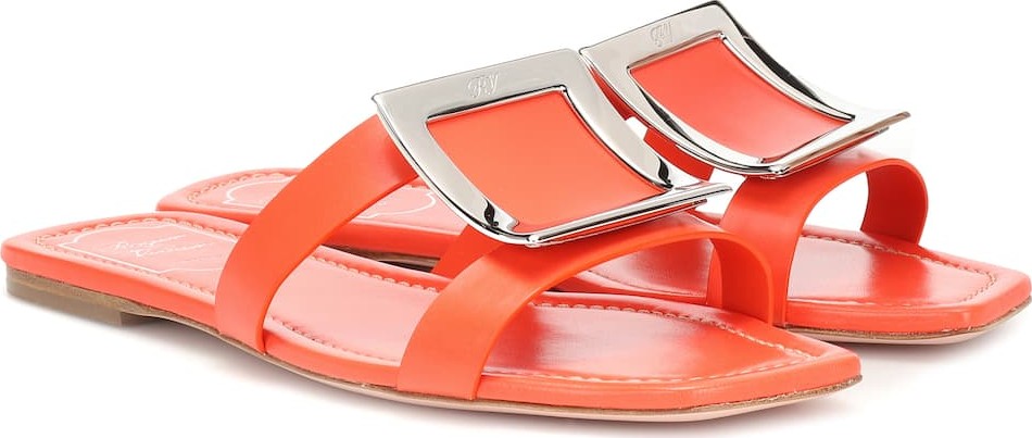 Roger Vivier Bikiviv' leather slides