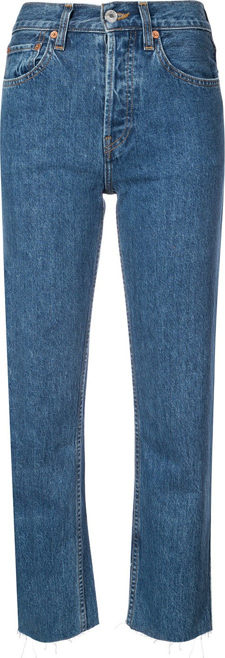 RE/DONE cropped high waisted jeans