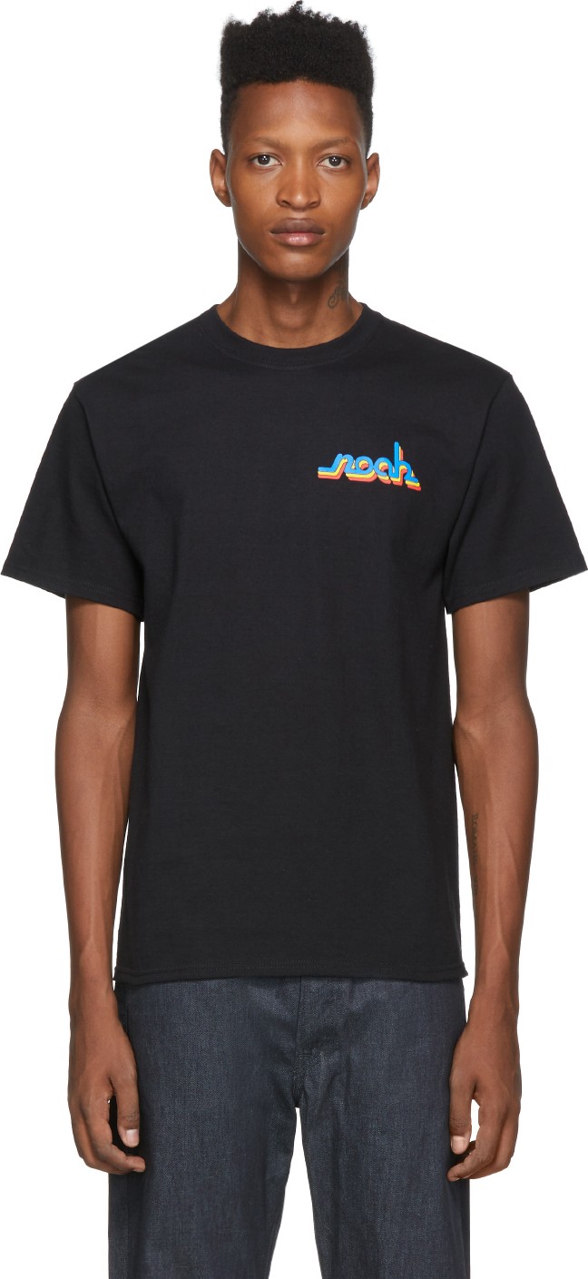 Noah NYC Black Connected Logo T-Shirt