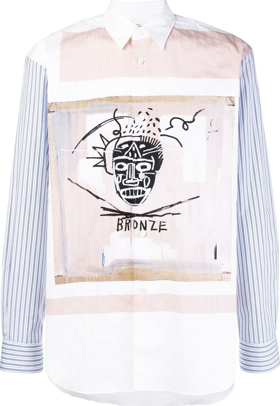 Comme Des Garcons Comme des Garcons x Jean-Michel Basquiat Bronze printed shirt
