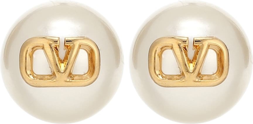 Valentino Valentino Garavani VLOGO stud earrings Valentino Valentino Garavani VLOGO stud earrings